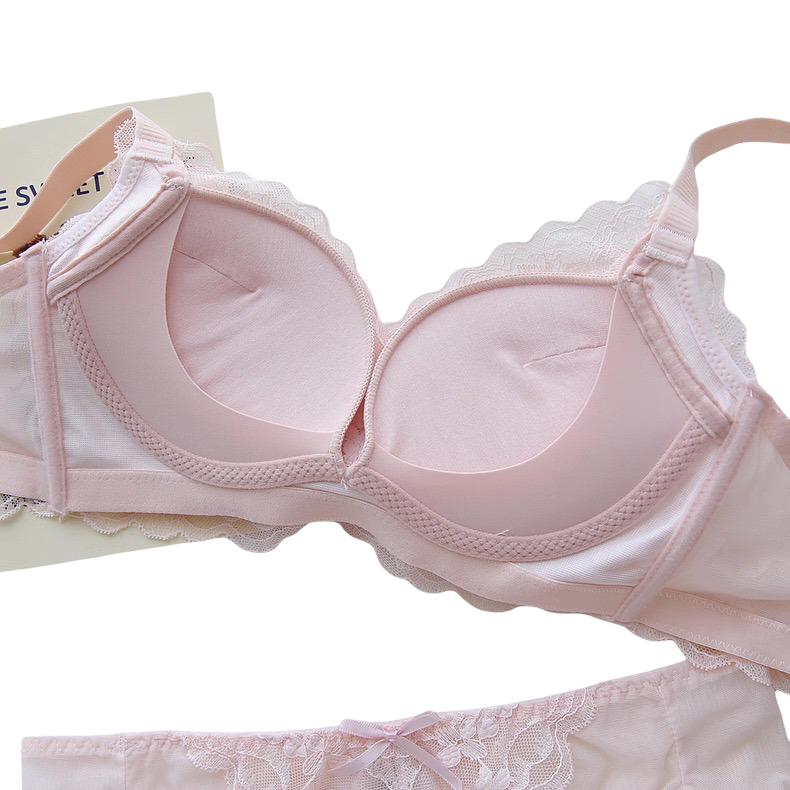 Crimson Bloom Lace Bra